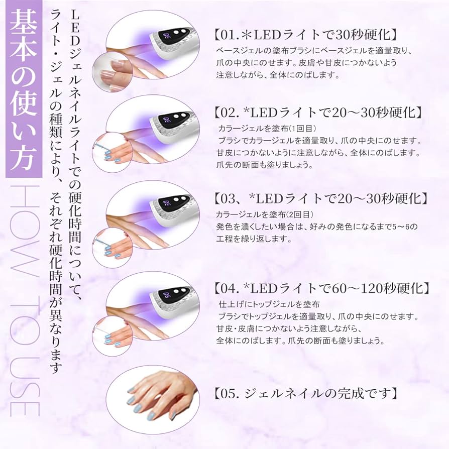 gelish LED18G ネイル用ライト 取扱説明書付き Amazon | Harmony LEDライト 18G 36W PLUS | Gelish | 硬化用