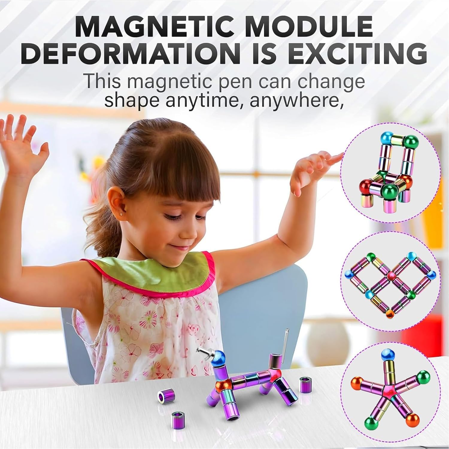 Fidget Pen,Magnetic Pen,Decompression Magnetic Toy Pen, Teen Girl Gifts, Gifts for Teenage Boys,Novelty Toy Gift for Kids or Friends (Green, Small) - Image 4