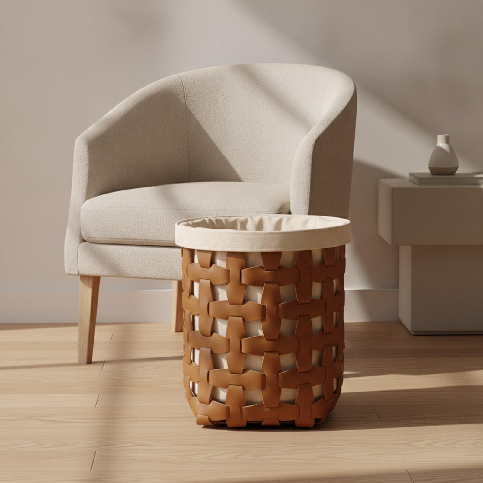 Cesta Almacenamiento la | corativa, Cesta Almacenamiento en Forma Cubeta, para Salón, Naranja, S