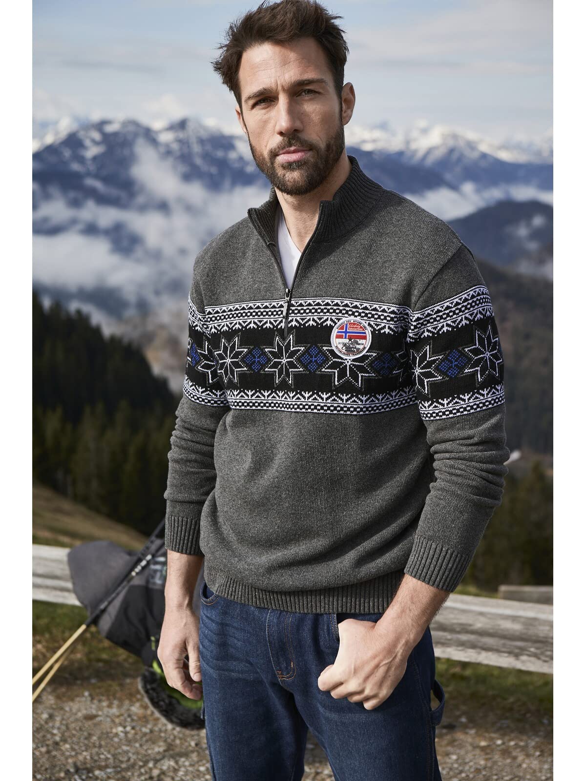 Jan Vanderstorm Herren Pullover Eeru