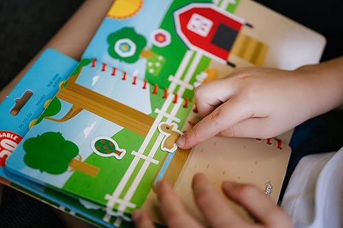 Miniatura 5 de Chuckle & Roar - Libro de calcomanías reutilizables Granja - Artes y manualidades - Ideal para niños pequeños - Duradero y fácil para viajar - A