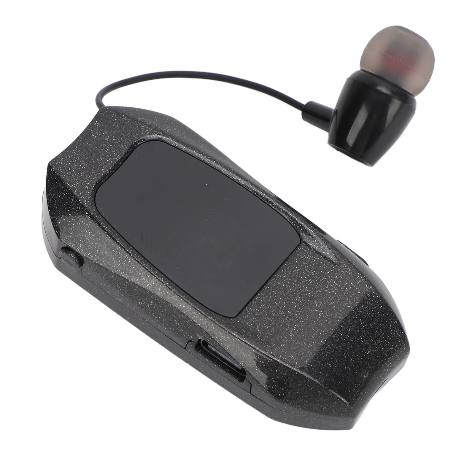 Jectse Cuffia Senza Fili Retrattile, Auricolare Cordless Stereo Bluetooth V5.3 Cuffie Aziendali, Cuffia Vivavoce con Riduzione del Rumore per Computer, Telefono, Tablet (Orecchio singolo)