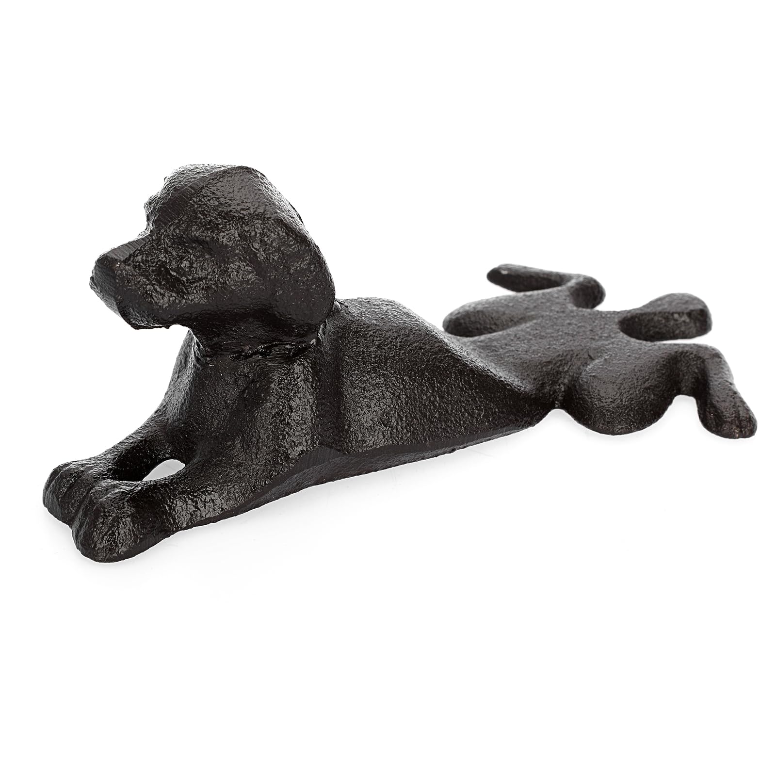 Cast Iron Door Wedge Door Stop, Decorative Door Stoppers Wedge, Dachshund, 16 * 8.5 * 6.5cm, Dark Brown
