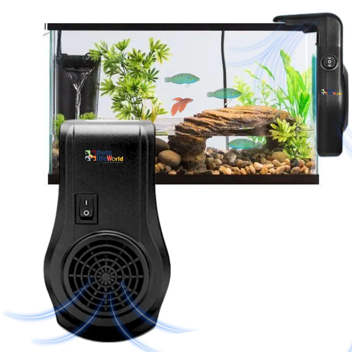 VAYINATO Boyu Fs-55 Silent Hang On Fish Tank Temperature Control Aquarium Cooling Fan (B0BVBQ2V6X) Amazon Price History, Amazon Price Tracker