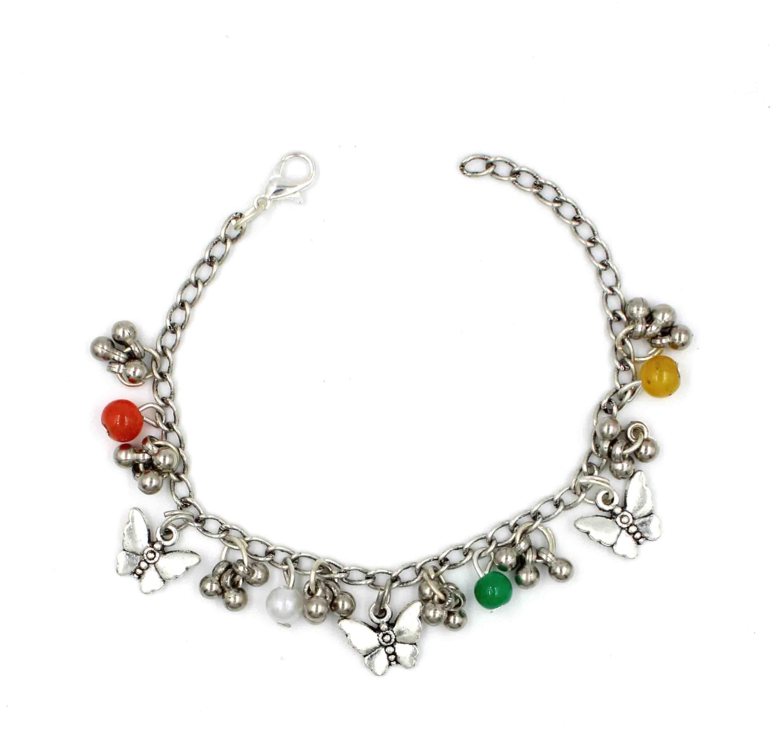 GURJARI JEWELLERS Girls Adjustable Chain Bracelate With Buterfly Charm Hanging (B0CZ78YKPH) Amazon Price History, Amazon Price Tracker
