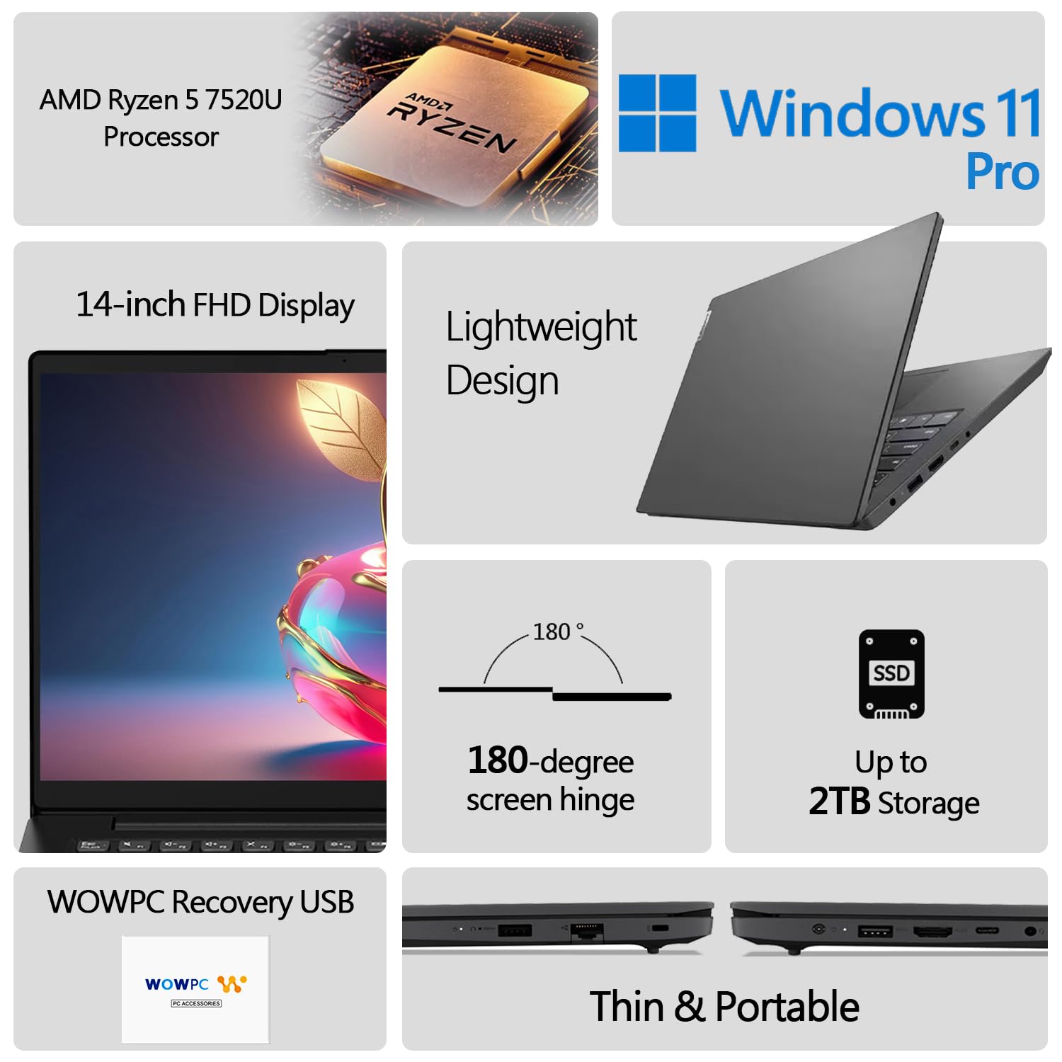 Amazon.com: Lenovo V14 G4 Business Laptop, 14