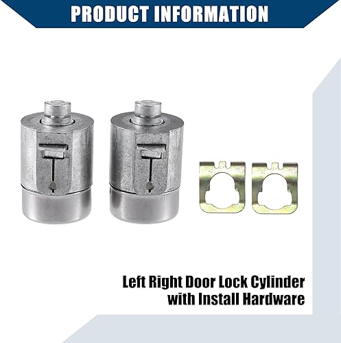 Miniatura 5 de No.12369498 - Juego de núcleos de bloqueo de interruptor de encendido para puerta delantera, con llaves para Chevy CK Pickup 1995-1997 para GMC