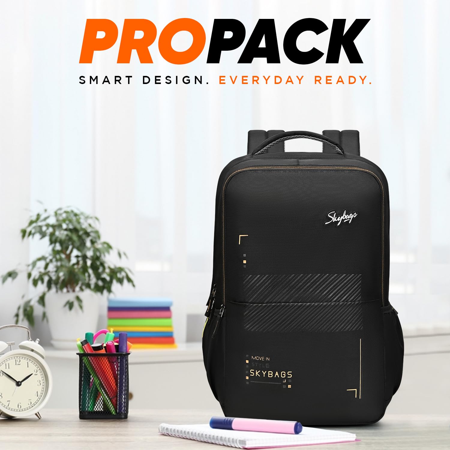 Skybags Propack 17 Inch Compatible Laptop Backpack 32L | 3 Compartments with Side Bottle Pockets | Air Mesh Back Panel | Front Pocket | Office & Travel Backpack for Men & Women 12 71UjyXnXCIL. SL1500