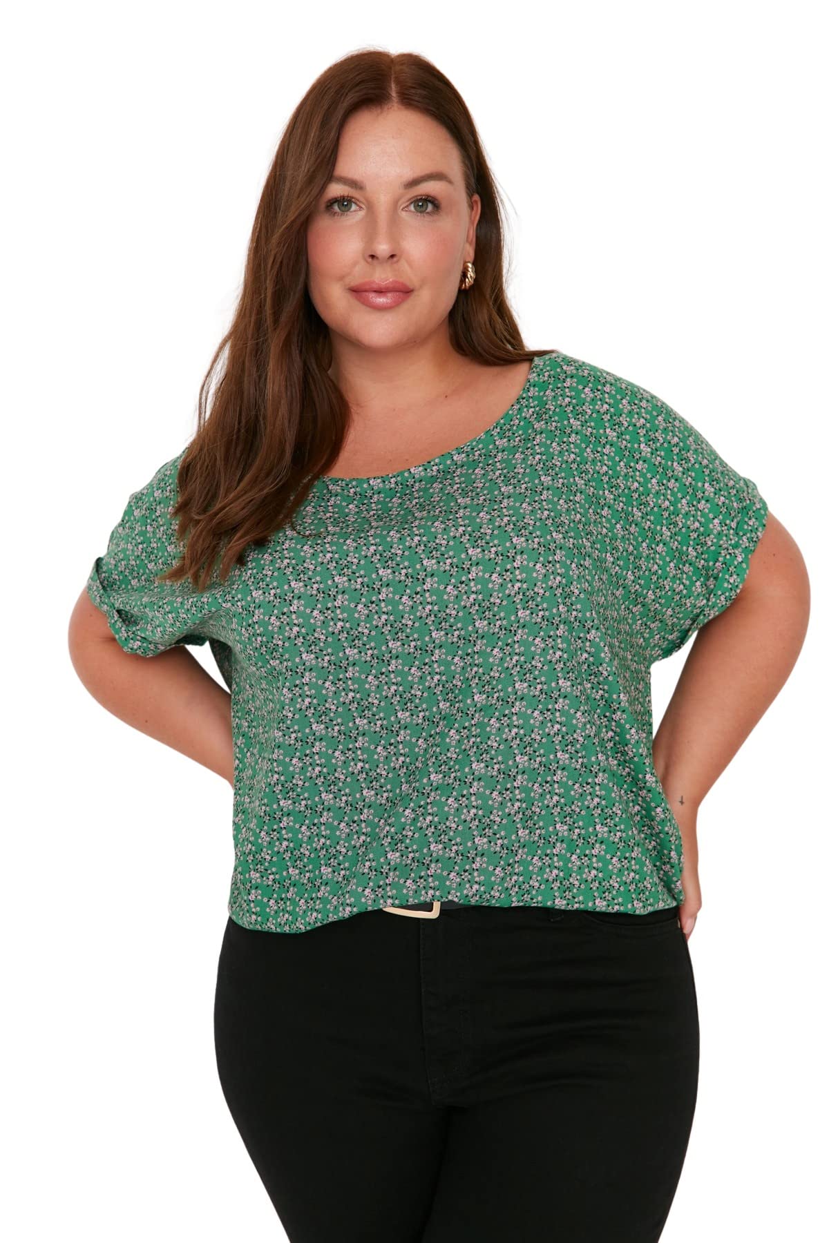 Trendyol Trendyol Plus Size Blouse - White - Regular