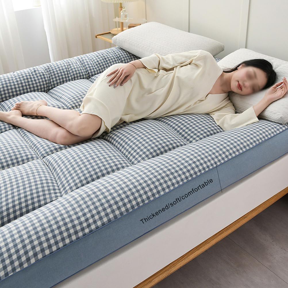 Matraccio Futon Doppio Pieghevole E Singolo Pieghevole Futon Letto Giapponese Poltronato Risparmiare Spazio Letto, Esperienza di Sonno Confortevole,I,10x180x200cm(71x79in)