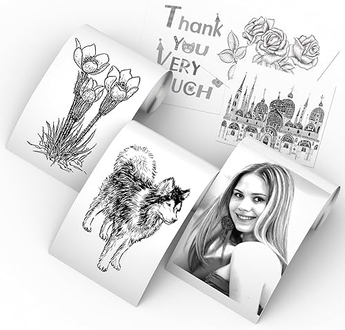 Miniatura 1 de MAXDONE Impresora de bolsillo mini impresora fotográfica  Impresora térmica de recibos impresora portátil sin tinta impresora de fotos Bluetooth