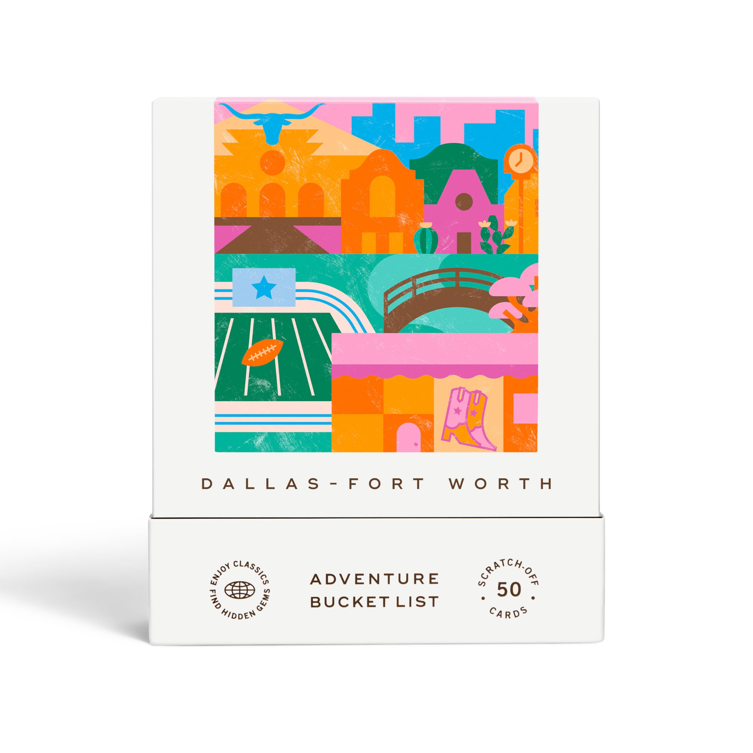 Dallas Fort Worth Adventure Bucket List - 50 Scratch-Off Cards