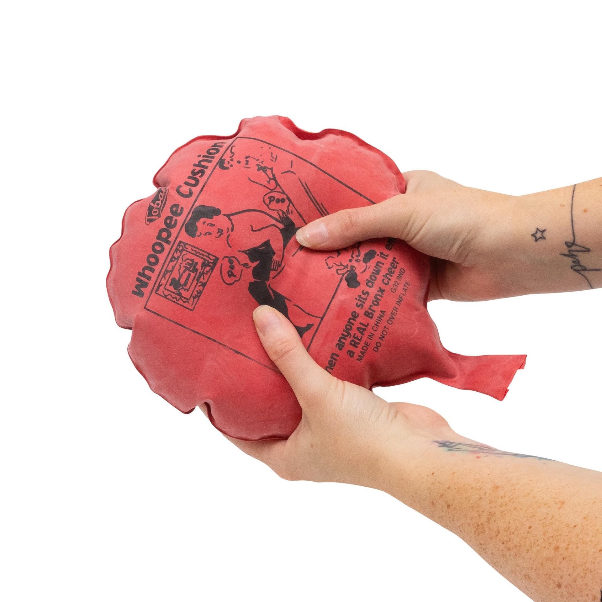 Tobar 10350 Classic Jokes WHOOPEE Cushion, Pink, 16 Centimeters