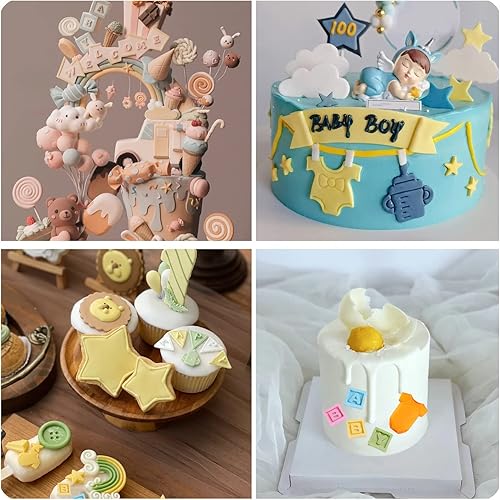 Miniatura 5 de Molde de silicona para fondant de bebé, moldes para fondant, moldes para pies de bebé, moldes para biberones, moldes para cunas de bebé, decoración