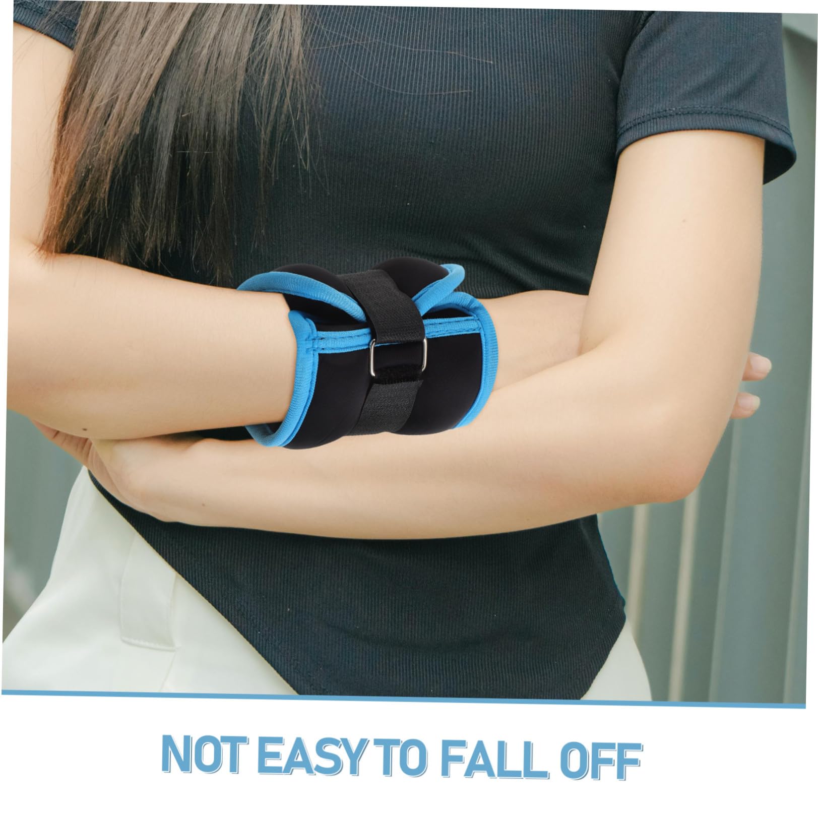 CALLARON 2 Piezas Pesas para Tobillos y Pesas Portátiles para Tobillos Ajustables 0,5kg de Neopreno y Arena de Hierro para Entrenamiento Físico, Caminar, Mujeres y Hombres