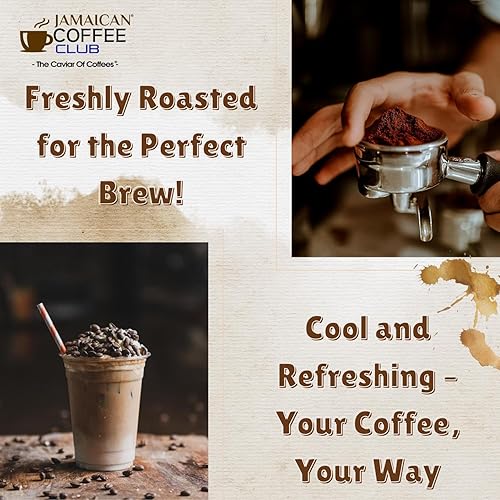 Miniatura 6 de JamaicanCoffeeClub - Granos de café Jamaican Blue Mountain, 100% café tostado de montaña azul jamaicano - Grano de café fresco jamaicano - Café en