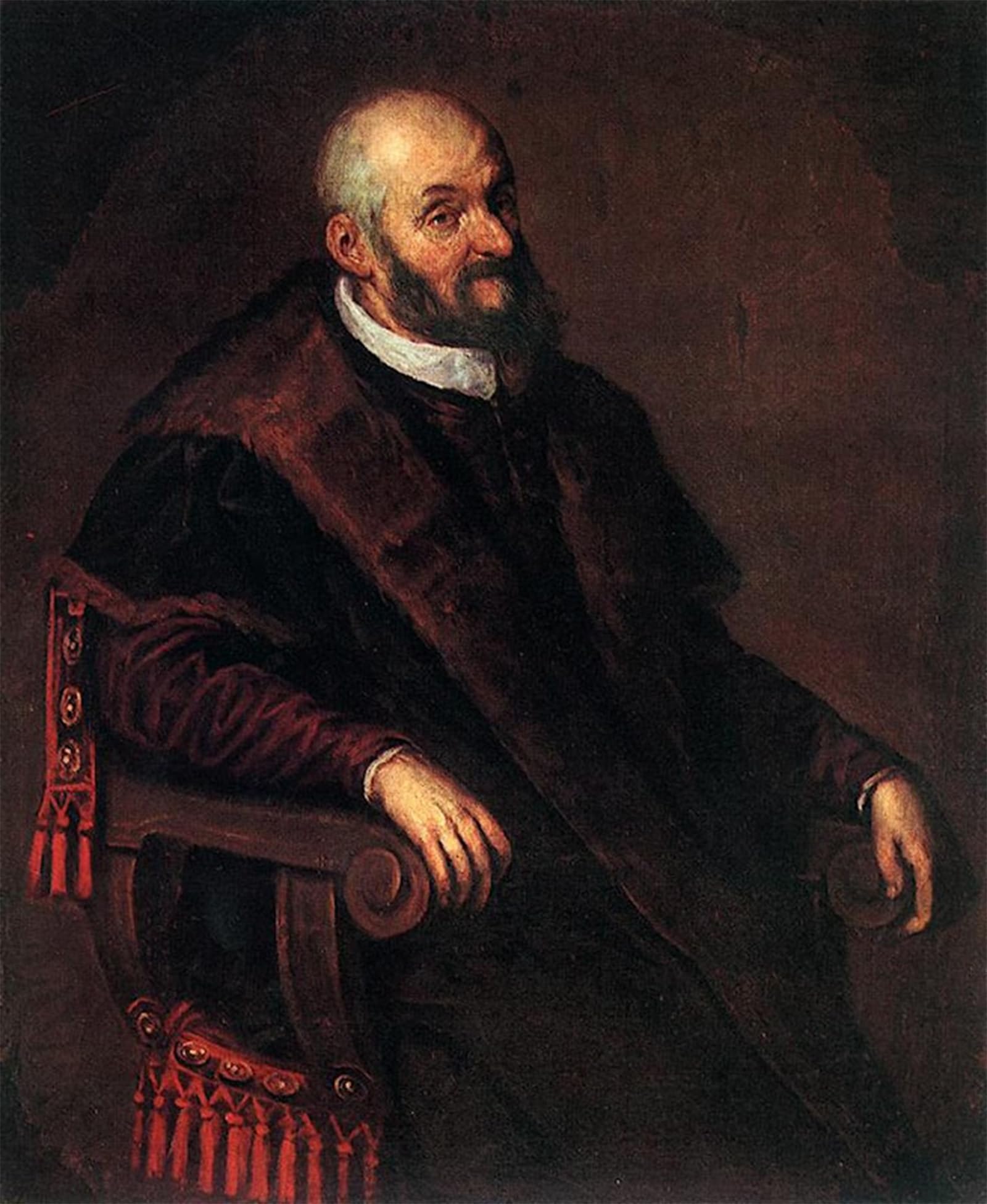 SERENDIPITP Retro Picture Poster Wall Art Pictures Painting Portrait of an Old Man Leandro Bassano Wall Art Canvas Print for Wall Decor 60x90cm