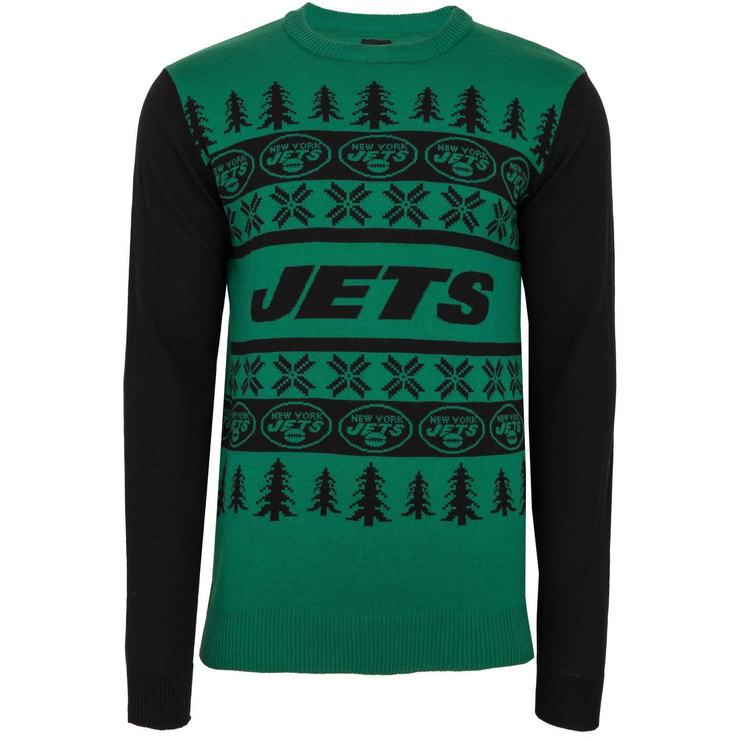 FOCO NFL Ugly Sweater XMAS Knit Pullover - New York Jets - L — image 1