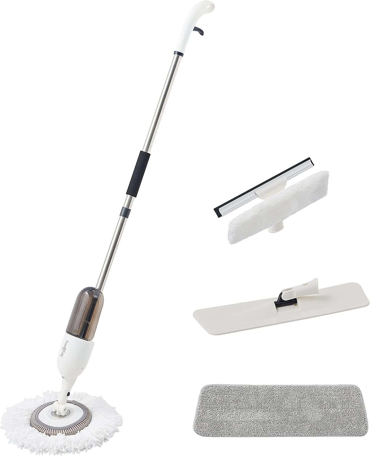 True & Tidy SPRAY360 Clean Everywhere Spray Mop Kit with 3