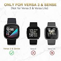 Vista 3 de SENGKOB Cable Cargador Compatible con Reloj Inteligente Fitbit Versa 4 / Sense/Versa 3 / Sense 2, Cable Soporte Base Cuna de Carga USB de Repuesto