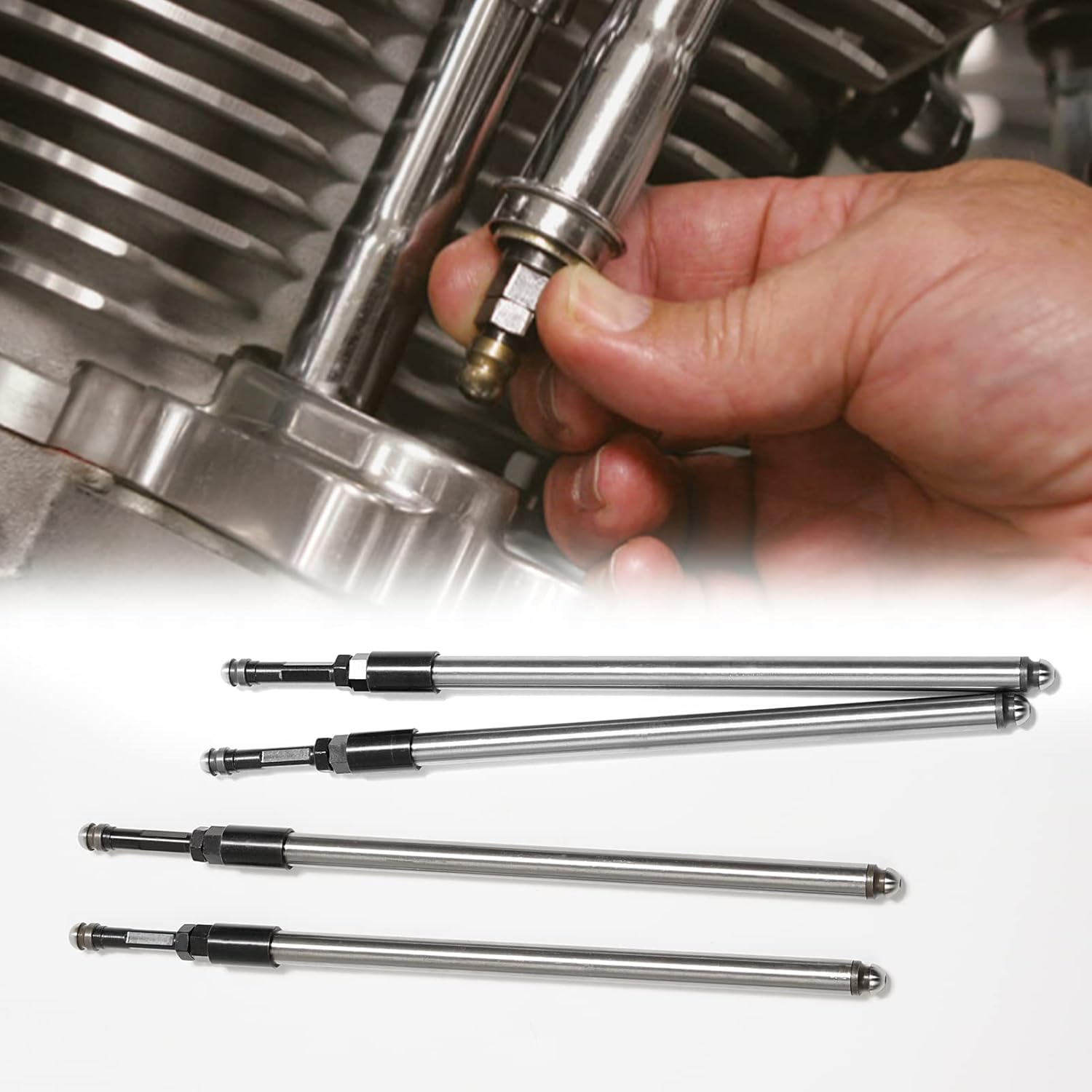 935120 Quickee Adjustable Pushrods Kits Fits For HarleyDavidson Evo