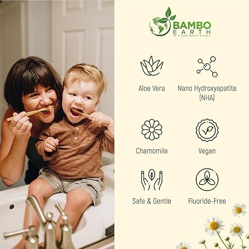 Miniatura 6 de Pasta de dientes natural sin flúor  Nano hidroxiapatita, remineralizante, dientes sensibles, blanqueamiento y tubo sin residuos, recomendado por