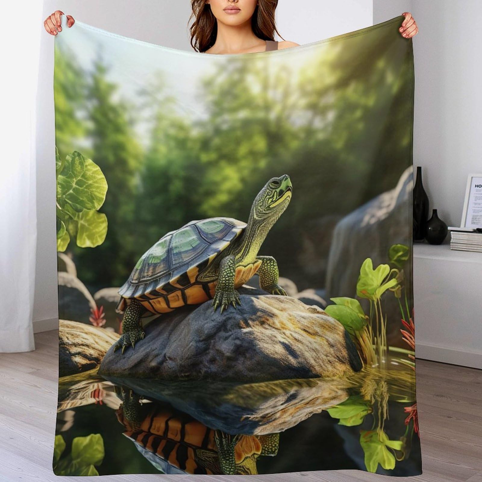 Couverture Tortues de mer plaid polaire chaud contre le froid