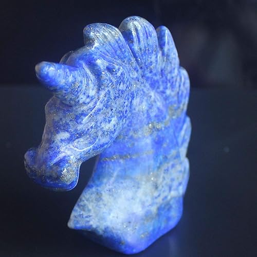 Miniatura 3 de Figura de cristal tallada a mano de 2 pulgadas, llanita, Yaxaita, fluorita, cristal de dragón, jaspe de sangre de unicornio, talla natural