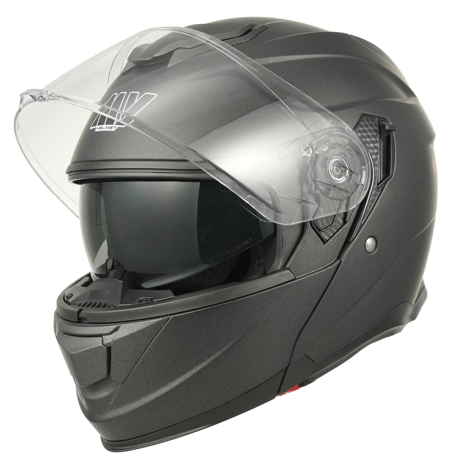 MY Motorrad Klapphelm Integralhelm 935 ,ECE 22.06 Zertifiziert Modular Helm mit Doppelvisier für Damen Herren