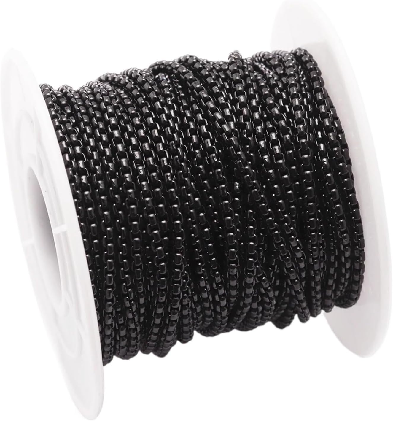 Metal Iron Necklace Chains 10 Yards/Roll 2mm 2.5mm 3mm Stainless Steel Bulk Chain for Jewelry Making DIY Craft Supplies(Gold,2.5mm)