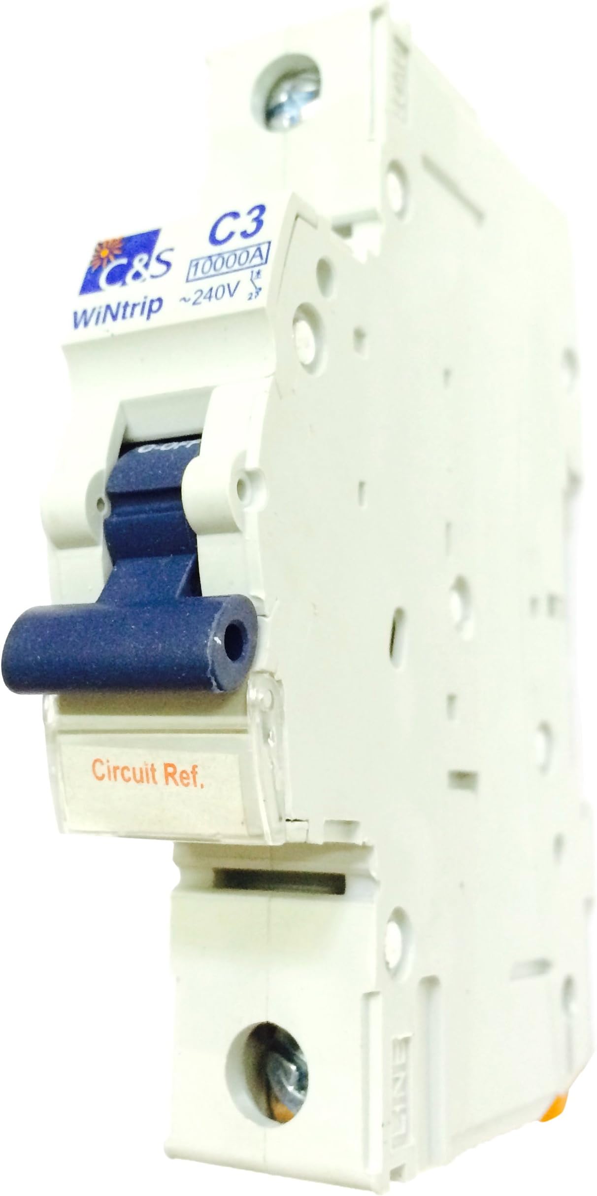 SHAMROCK CONTROLS CSMB1C3UL Mini Circuit Breaker, 1 Pole, C Curve, Medium, 3 amp, UL 1077 Recognized