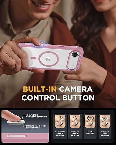 Miniatura 759 de Miracase Glass Series - Funda magnética para iPhone 15, compatible con MagSafe, de cuerpo completo, protector de pantalla de vidrio 9H integrado