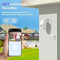 Vista 3 de KKB 4G LTE Cellular Security Camera, Wired Cellular Cam Built-in SIM Card for Outdoor/Indoor, Unlimited Data Plan, No WiFi Security Cameras 2K