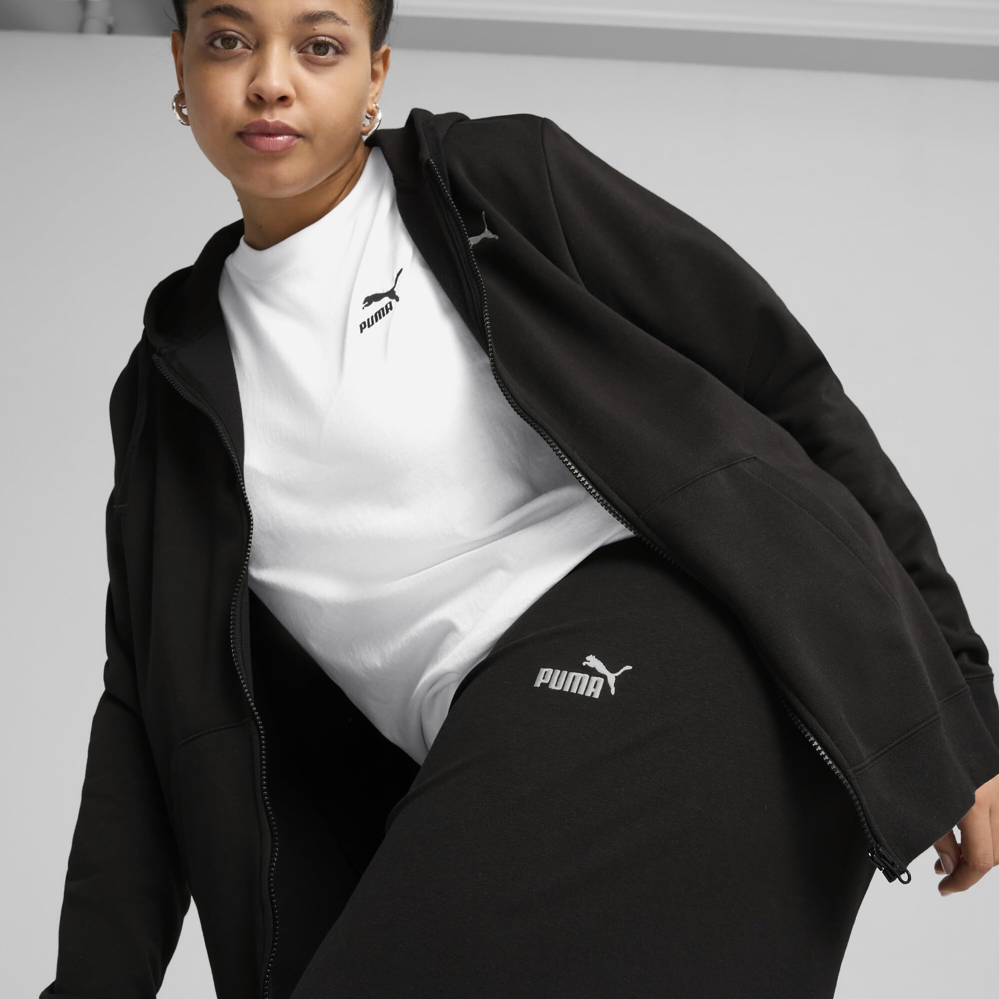 Puma Ess Small No. 1 Logo High-Waist Straight Leggings - Joggings - Legging Droit Taille Haute avec Petit Logo No. 1 d'ESS - Femme