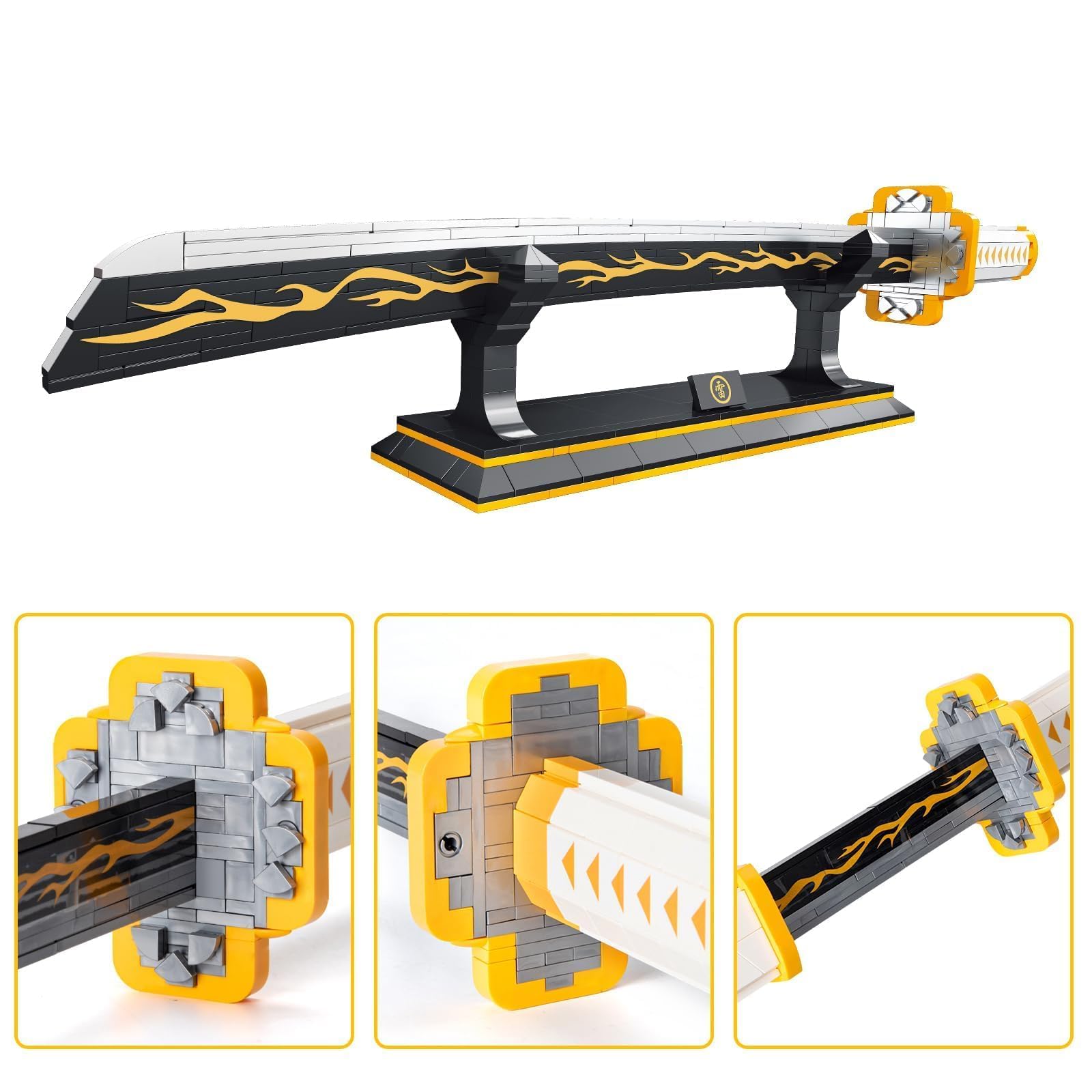 Amazon.co.jp: SATHIBI 善逸 鬼剣 組み立てセット、39インチ 鬼剣