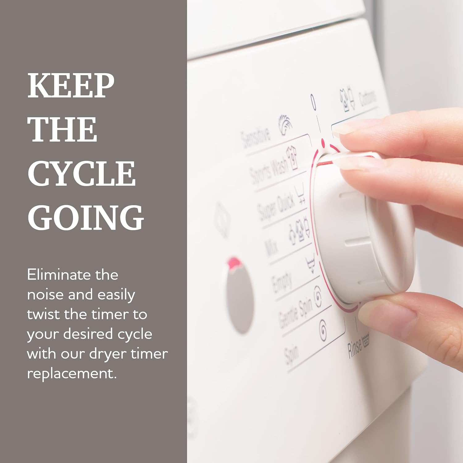 Parts Master Replacement for GE/Hotpoint Dryer Timer - WE4M532, PS8746223, AP5788219, 3029573 - Part for Clothes Dryer Machine - Clothes Dryer Replacement Parts