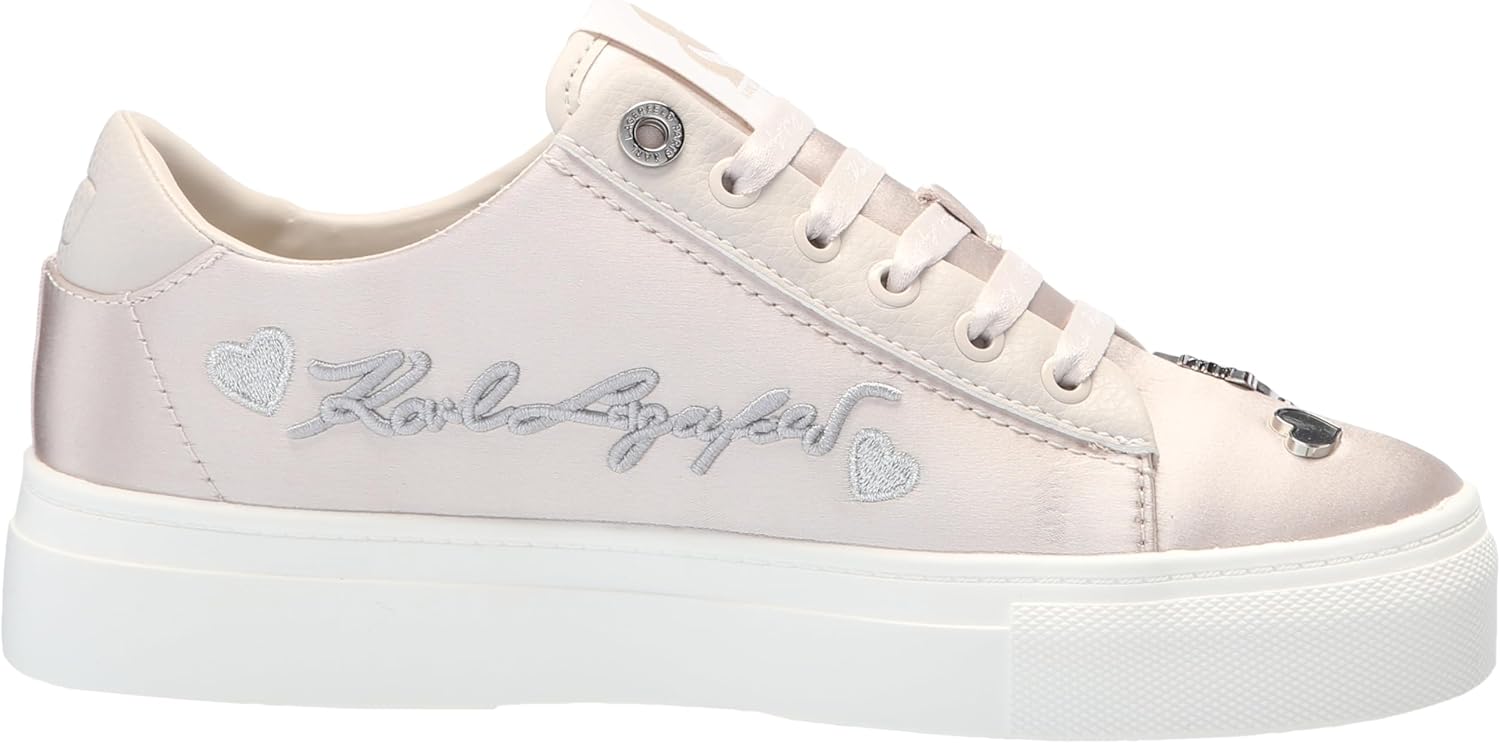 Karl Lagerfeld Womens Cate Pins Lace Up Sneaker - Image 6