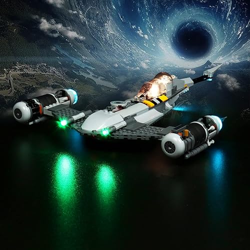 Bourvill Kit de luces LED para la cresta de la maquinilla de afeitar 75331, juego de luces compatible con el juego Lego 75331, versión clásica (kit
