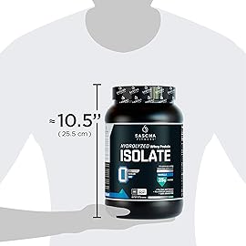 SASCHA FITNESS Hydrolyzed Whey Protein Isolate,100% Grass-Fed (2 Pounds, Vanilla)