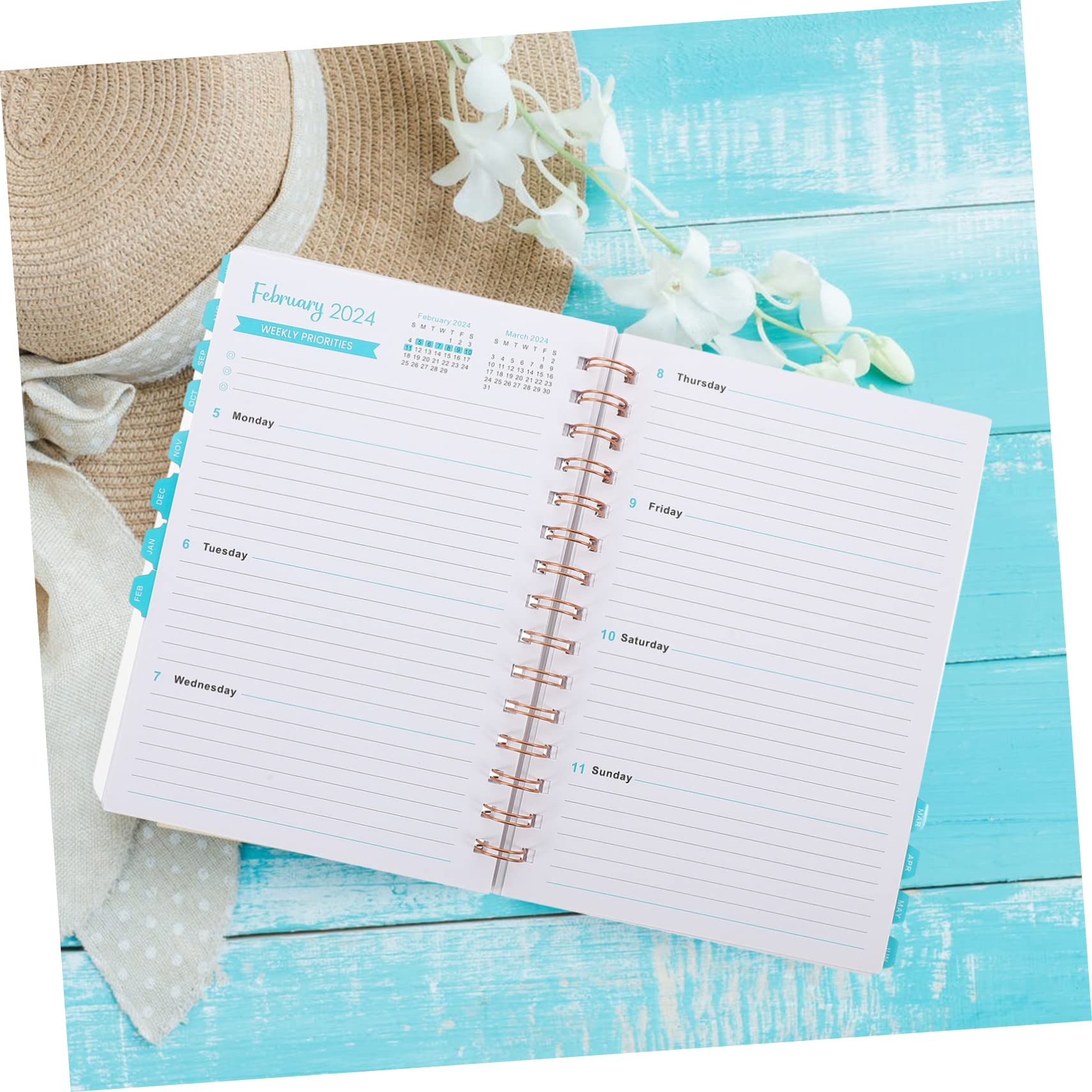 Tofficu 3pezzi Planner Accademico Multifunzionale Agenda Giornaliera Organizzatore Attività Per Studenti e Professionisti Accessorio e