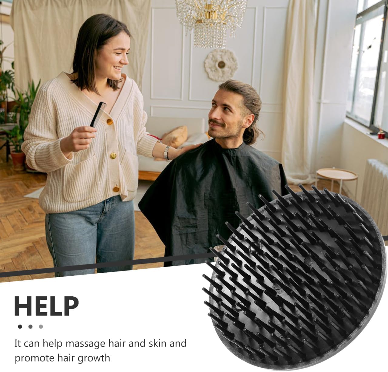 INOOMP 20 Pcs Shampoo Brush Scalp Shampoo Hair Massage Brush Scalp Massage Brush Body Massage Brush Body Scrubber Brush Shower Hair Brush Plastic Hair Shower Brush Flat Body Scrubber Girl