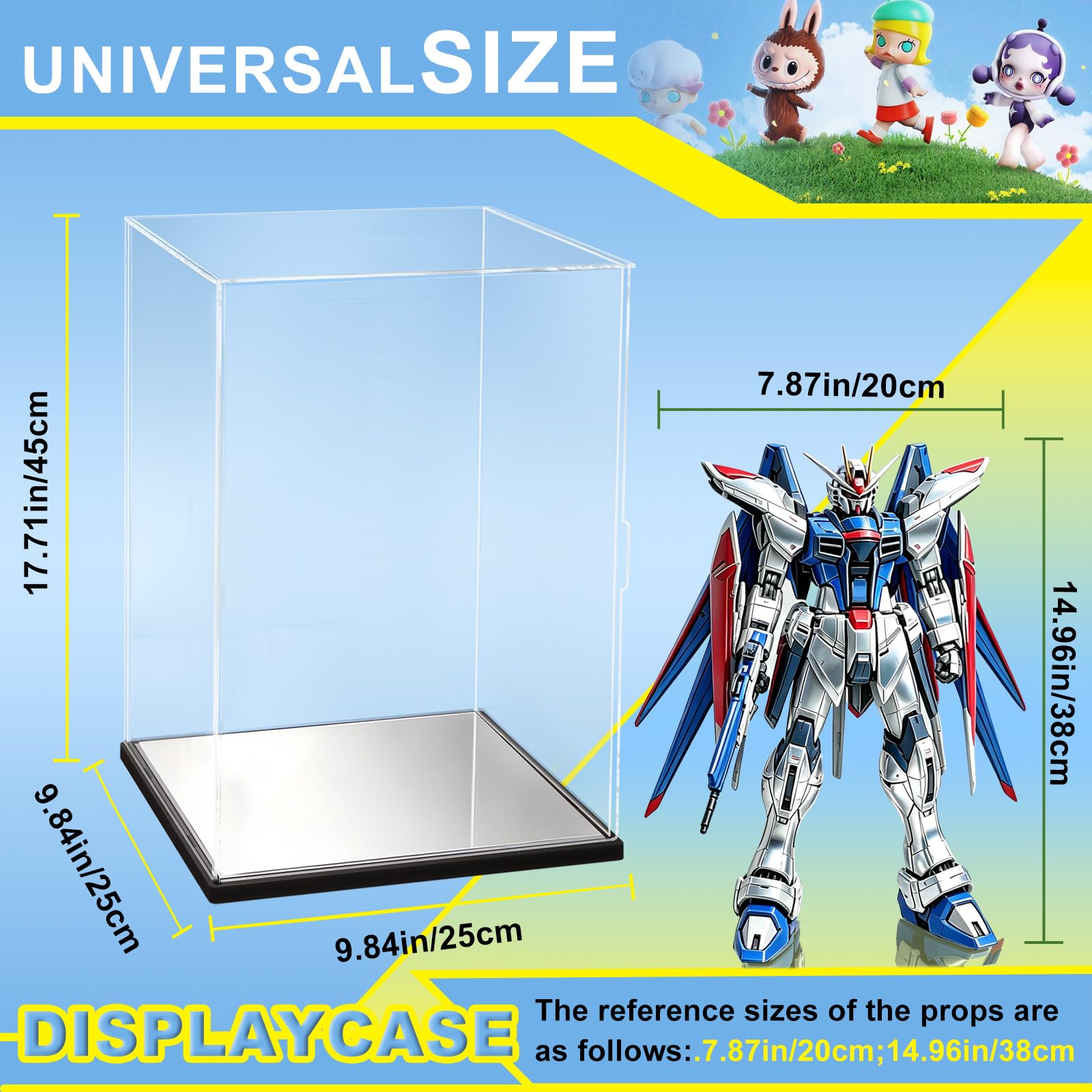 Amazon.co.jp: Naconmlet クリアアクリルディスプレイケース ミラー
