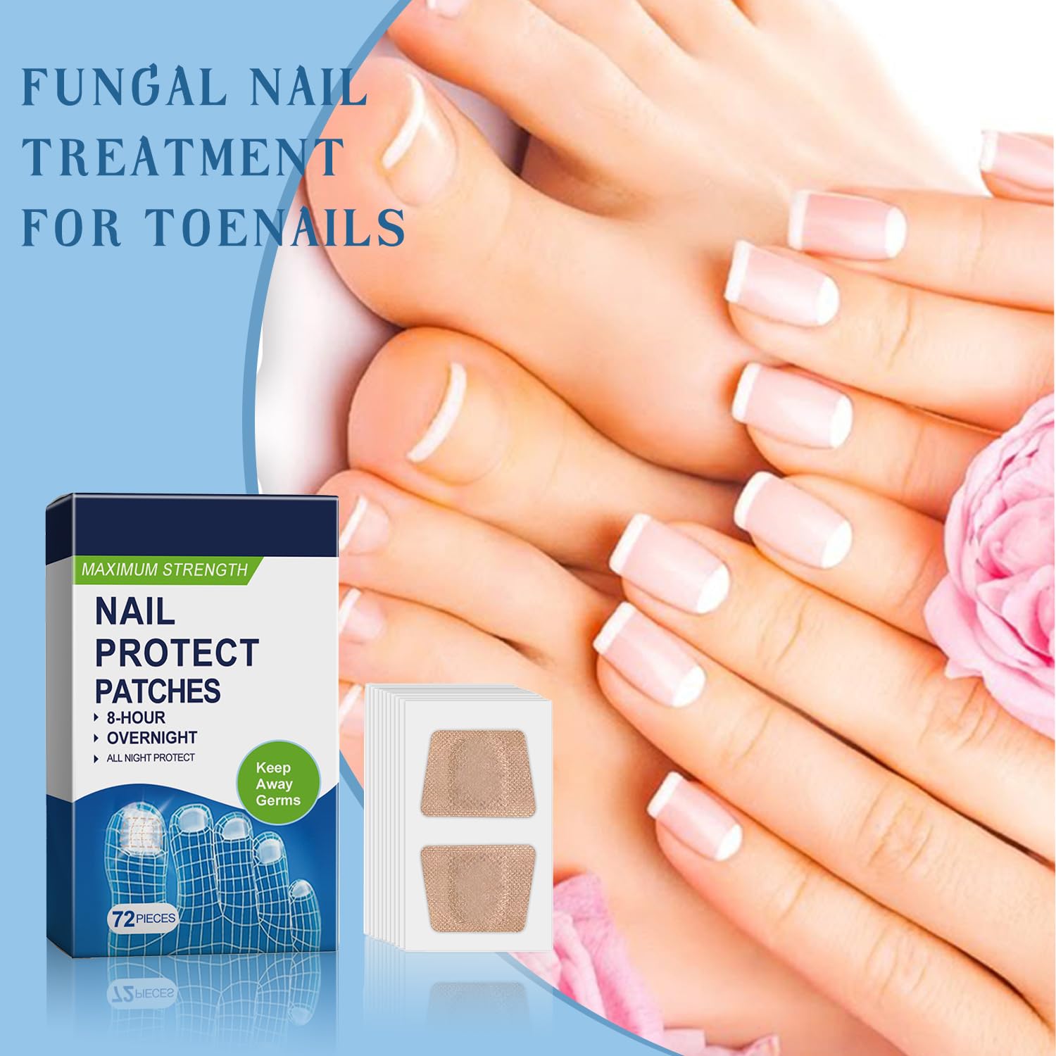 Optimised Nail Protection Patches for Overnight Foot and Toenail Care - Image 2