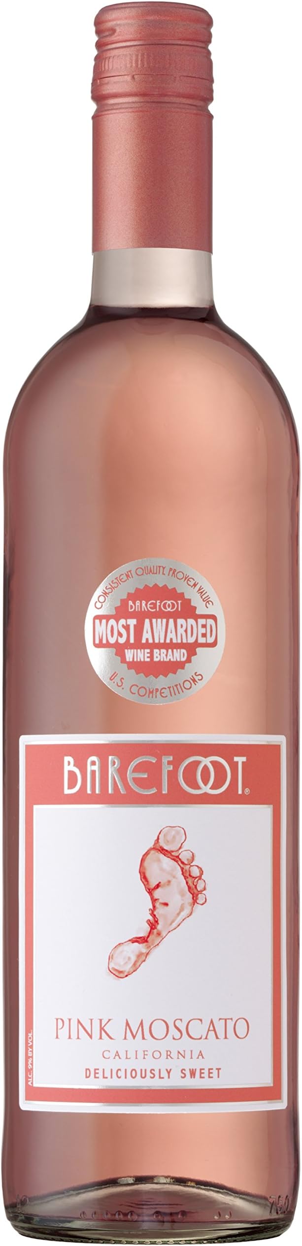 Barefoot Pink Moscato, 750 mL