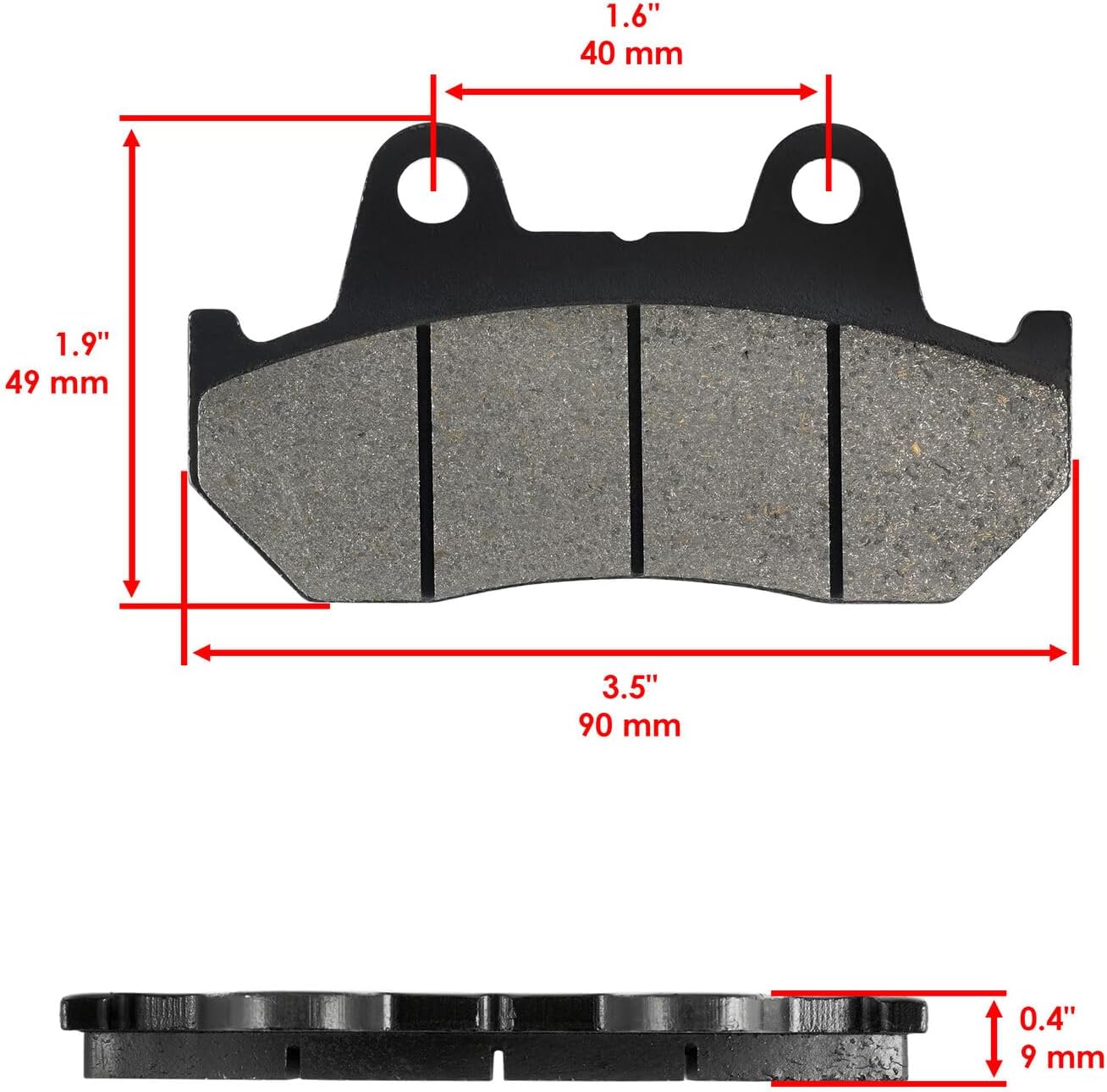Replacement Parts for Front And Rear Brake Pads for Honda CB1000C Custom 1000 1983 / Cbx1000 1981-1983 Mod-BP8-3840