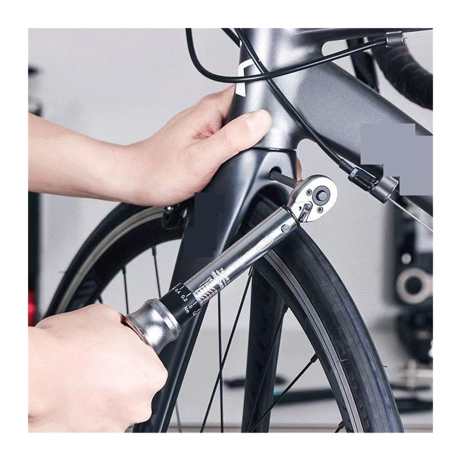Herramientas for bicicleta, Kit de llave dinamométrica de trinquete for bicicleta de 1-25 NM, herramientas de Reparación de bicicletas multifunción, llave hexagonal