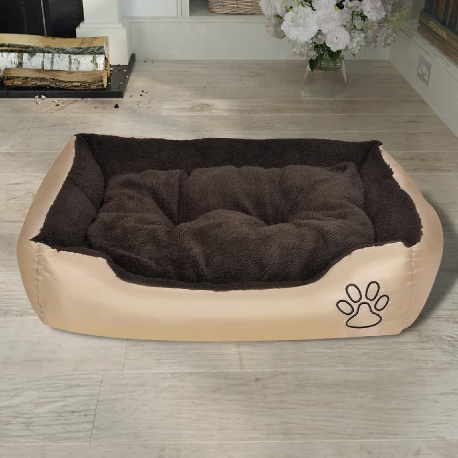 ShGaxin Cama para Perro con cojín Acolchado Talla L, Colchon Perro, Cuna Perro, Cama Mascota, Dog Bed, Cama para Perros Y Gatos - 170201