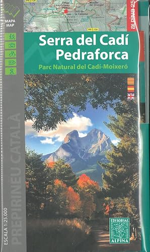Serra Del Cadí - Pedraforca 1: 25.000 (ALPINA 25 - 1/25.000)