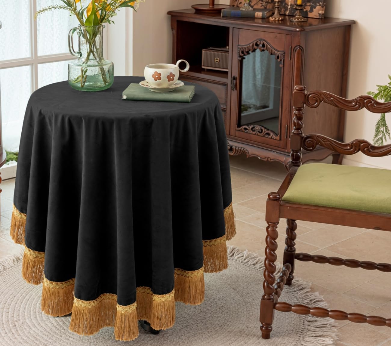 F-CHU Velvet Tablecloth
