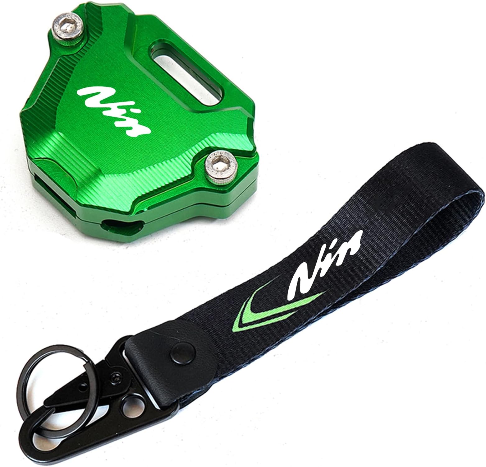Fit For Kawasaki Ninja 650 Ninja 500 Ninja 400 Ninja 1000SX ZX-10R ZX-6R ZX4RR CNC Motorcycle Key Case Cover Keyring